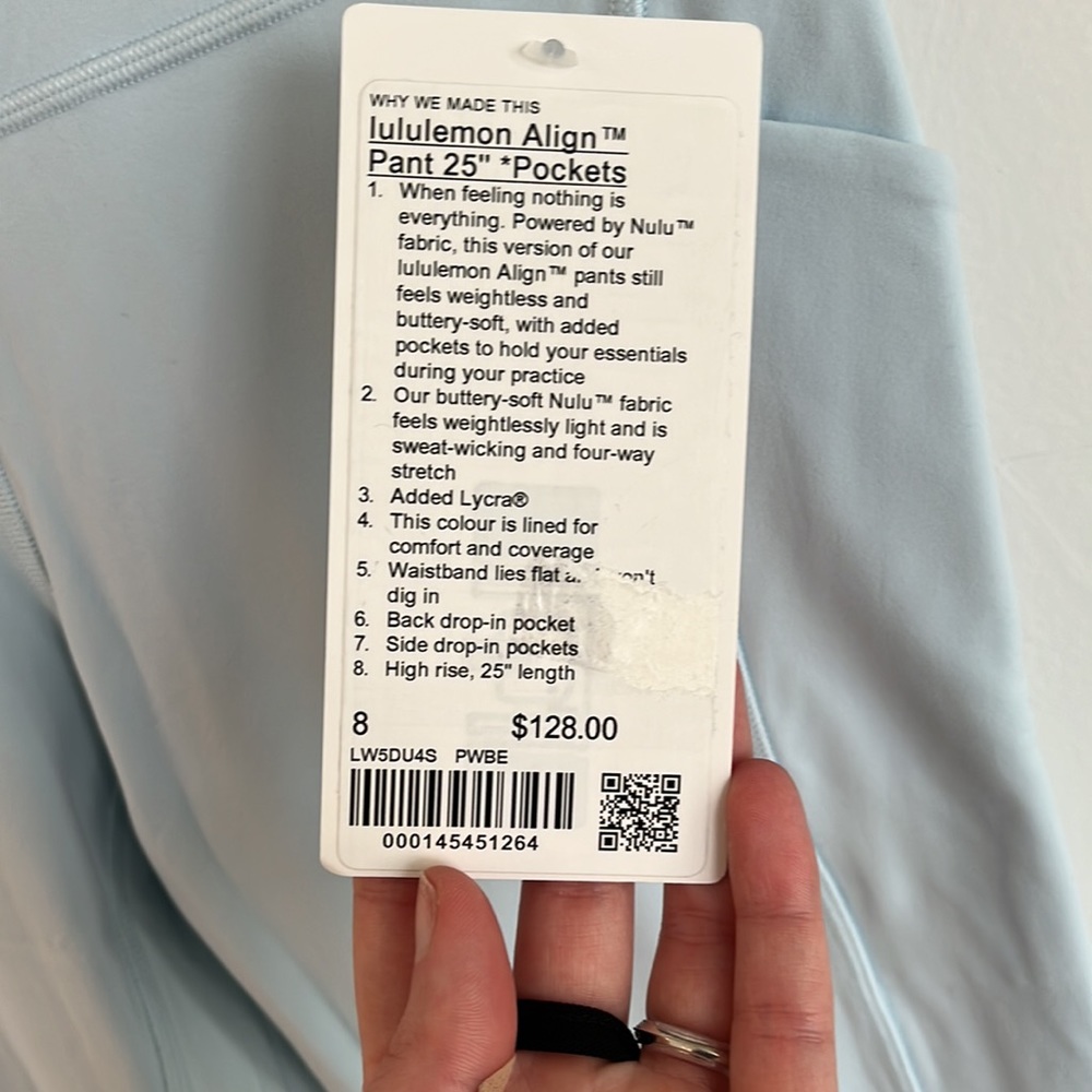Lululemon Align Pant 25” with Pockets - size 8 - Picture 2 of 6